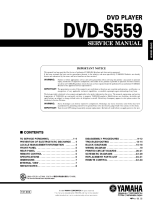 Yamaha DVDS-559 - Service Manual 